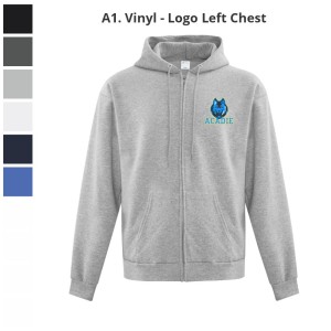 ACADIE - Fullzip Hoodie (WOLF)